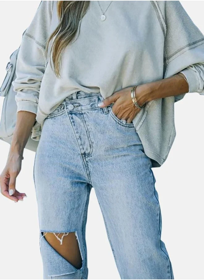 يونيكي Blue Straight Fit Jeans