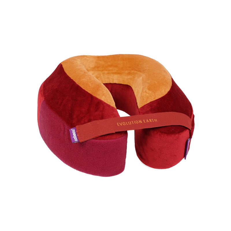 Cabeau Cabeau Best Neck Pillow for Travel  Evolution Earth  360 Head Neck and Chin Support for Sleeping  Sustainable Memory Foam Fire