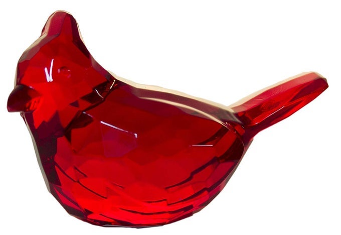 RED ACRYLIC CARDINAL FIGURINE ACRYX02