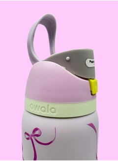 Owala 24 Oz. Owala FreeSip Stainless Steel Water Bottle in Pink ribbon  - Image 5