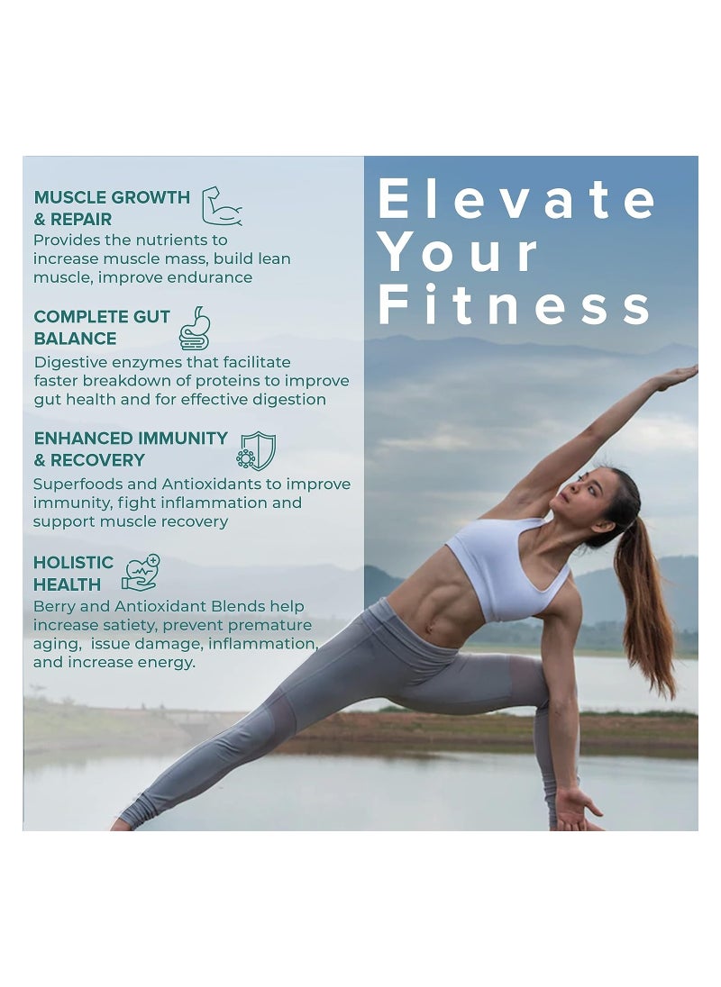 WELLBEING NUTRITION Super Food Plant Protein Combo, Dark Chocoalate Hazelnut And French Vanilla Caramel Flavor  - Image 3