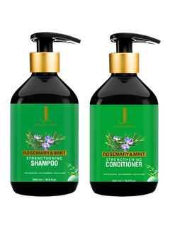 Rosemary & Mint Strengthening Shampoo & Conditioner Pack - 500ml Each