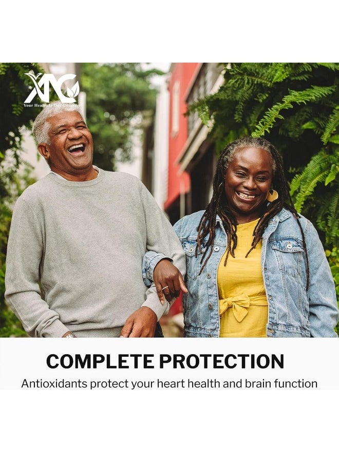 ANC High Absorption Coq10 With Turmeric - Antioxidant Nutritional Supplements, Heart Health & Healthy Brain Function -Ubiquinol For Mitochondrial Health - Extra Strength Coenzyme Q10 200Mg 60 Capsules  - Image 2