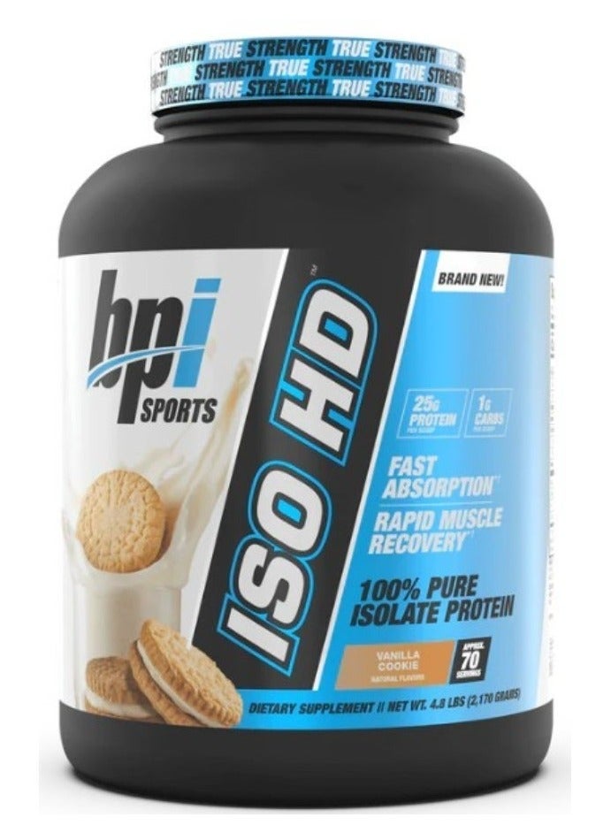BPI SPORTS ISO HD™ - Isolate Protein vanilla cookie 5 lbs - Image 1