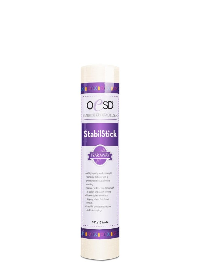 OESD StabilStick Tear Away Embroidery Stabilizer 10" x 10 yd Roll - Image 1