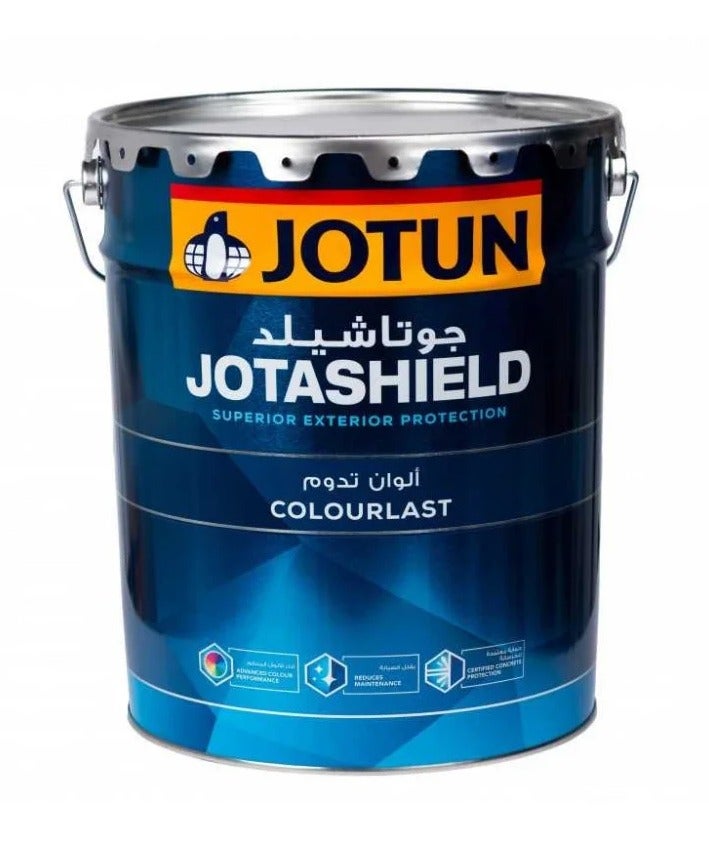جوتن جوتاشيلد كولورلاست مات 18 لتر، أبيض – دهان خارجي أكريليك نقي 100%، متين للأجواء الاستوائية القاسية