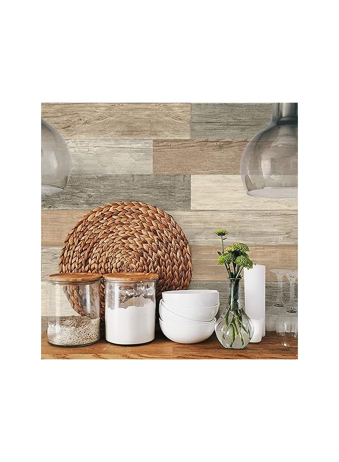 RoomMates Rmk3695Gm Distressed Barn Wood Plank Peel And Stick Giant Wall Decals - Image 4