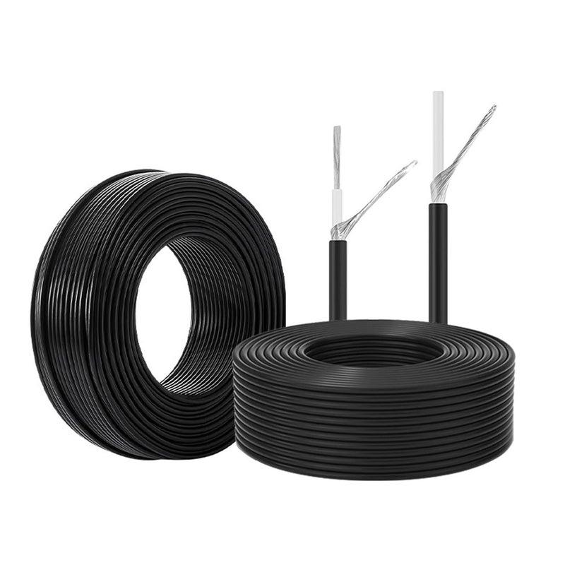 Insulated Stranded Tinned Copper Wire, 16-28AWG Shielded Single Core Tinned Copper Flex PVC Insul Electrical Cable 30-200FT(50ft,24AWG) - Image 1