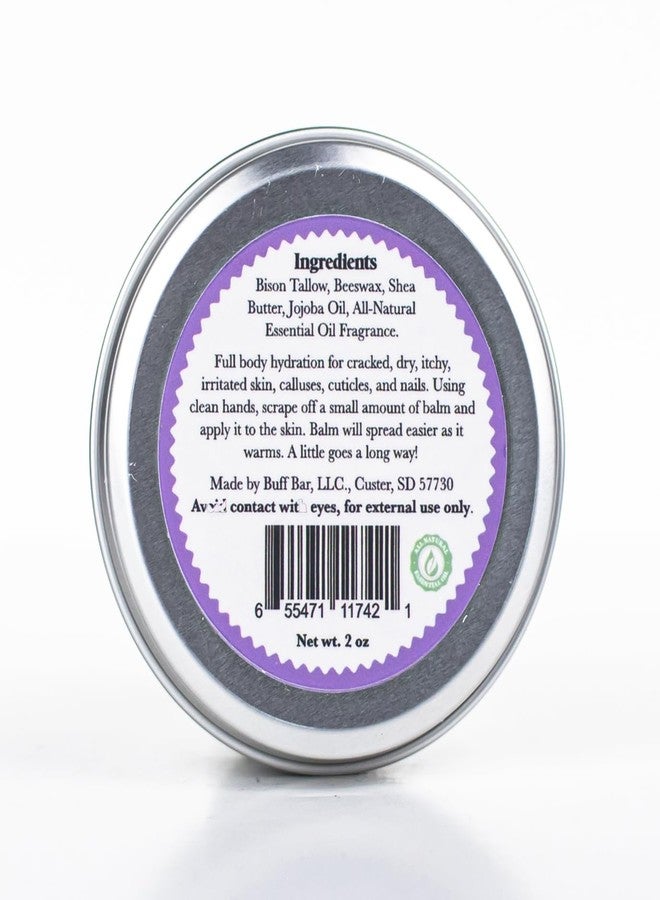 Big Crazy Buffalo Buff Bar Bison Tallow Balm Lavender Mint, All Purpose Skin Moisturizer, Dry Cracked Skin Hands Face Feet, Natural Non-Comedogenic Hydration, Sensitive Skin, 2 oz Tin (4-Pack) - Image 2