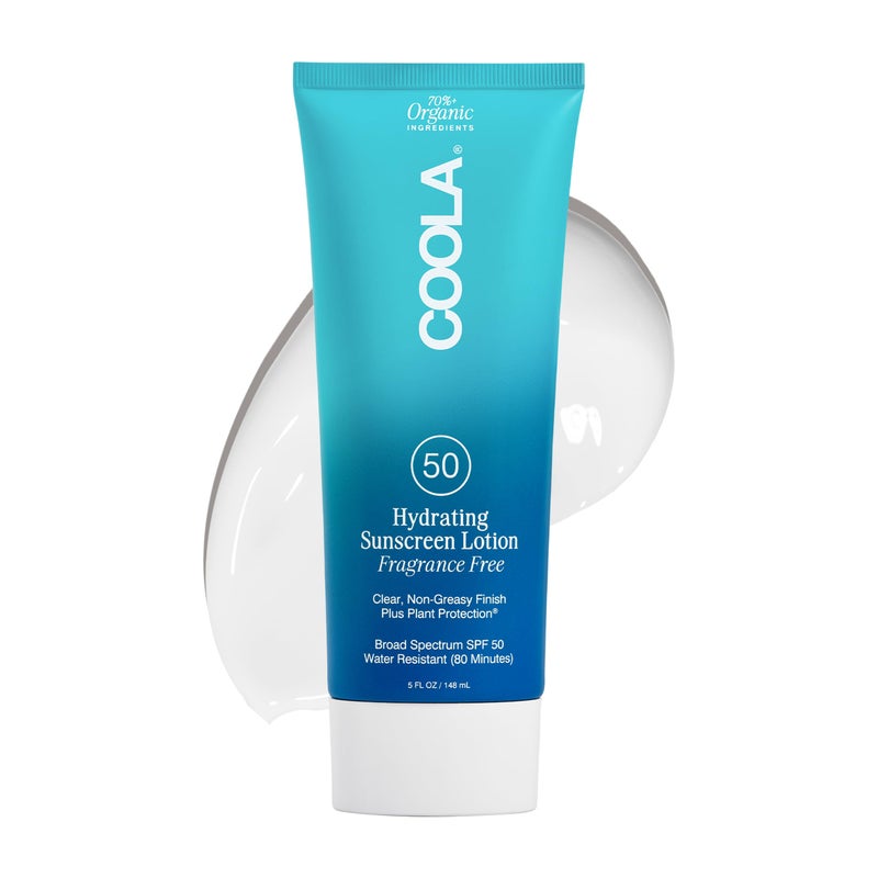 COOLA Organic Sunscreen SPF 50 Sunblock Body Lotion, Dermatologist Tested Skin Care for Daily Protection, Vegan and Gluten Free, Fragrance Free, 5 Fl Oz - Image 1