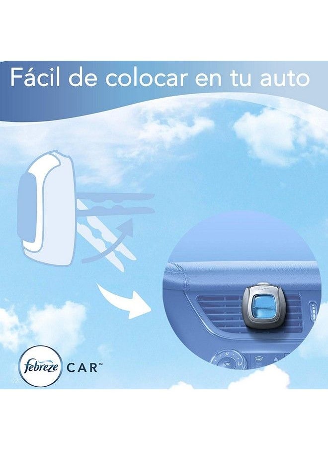 febreze مجموعة معطرات هواء السيارة مكونة من 5 مشابك قماشية وزرقاء تدوم حتى 150 يوما (قد يختلف التغليف)  - Image 3