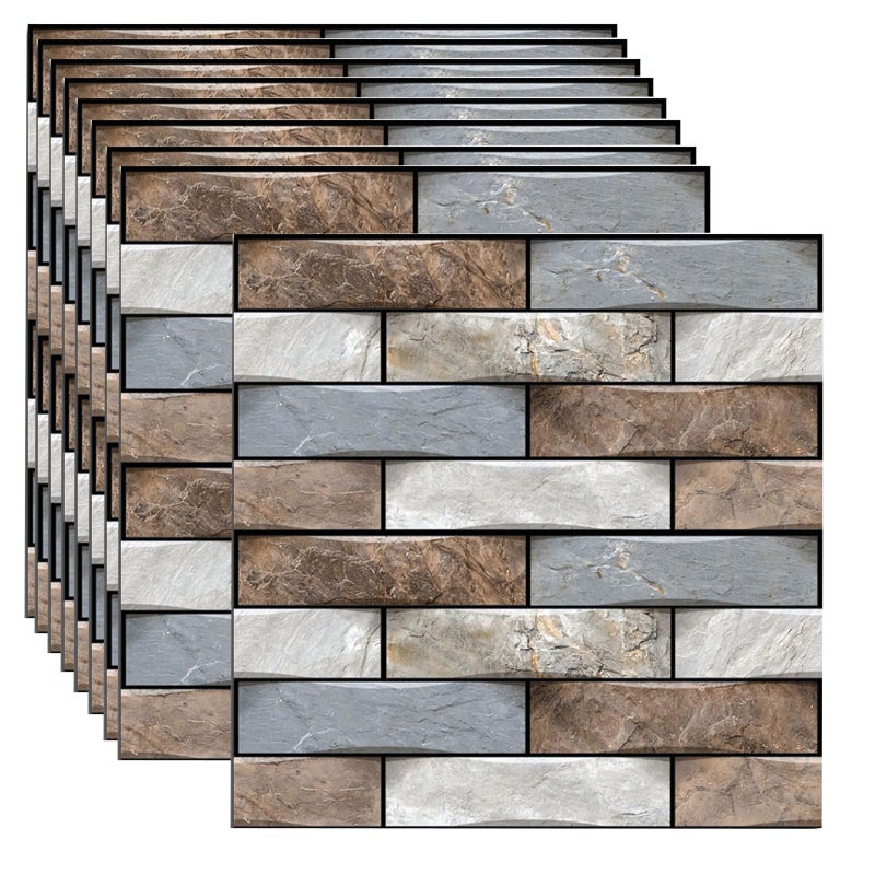 szgwtk 3D Wall Panels Peel and Stick,Faux Brick Wall Panel,10PCS 30x30cm Foam PVC Self Adhesive Wallpaper Application Such as Games Rooms, Offices, Hotels, Living Rooms, bedrooms and Kitchens. - Image 1