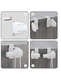 Excefore Roller Blind Spares, Roller Blind Spares with Bracket and Bead Chain, Curtain Roller Accessories for Curtain Rods Roller, Blind Brackets, Long Service Life, 17 mm  - Image 5