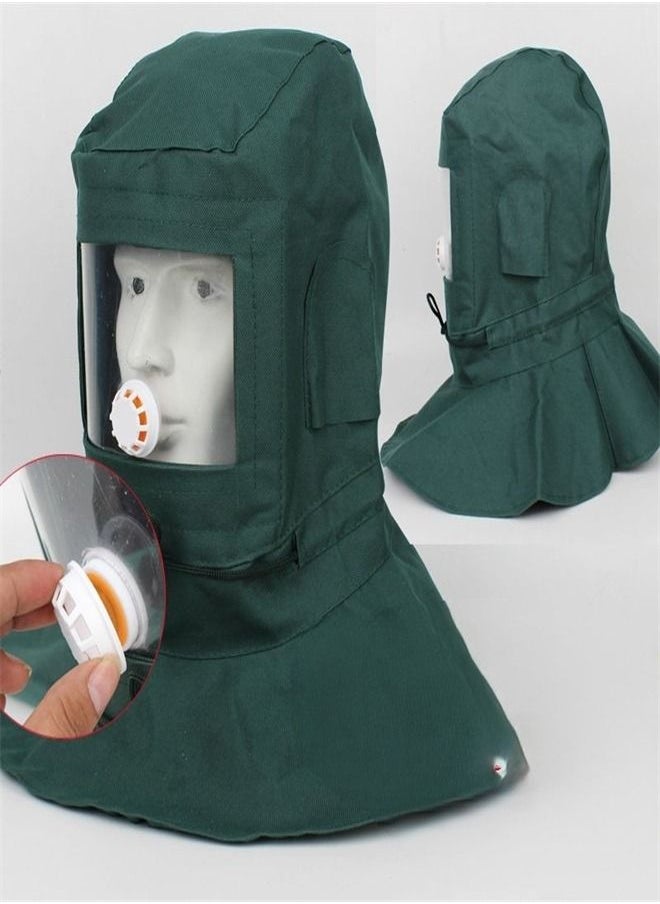 Generic - Dust Mask Mask Industrial Dust Sanding Paint Blasting Dust Special Full Face Cover Protective Shawl Cap - Image 1