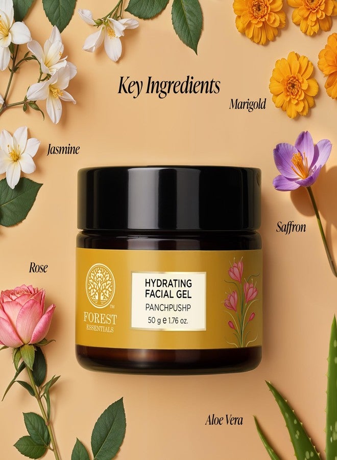 Forest Essentials Panchpushp Hydrating Facial Gel | Ayurvedic Skin Toner & Moisturiser | With 5 Pure Floral Distillates | Natural Panchpushp Gel for Glowing, Hydrated Skin - Image 4
