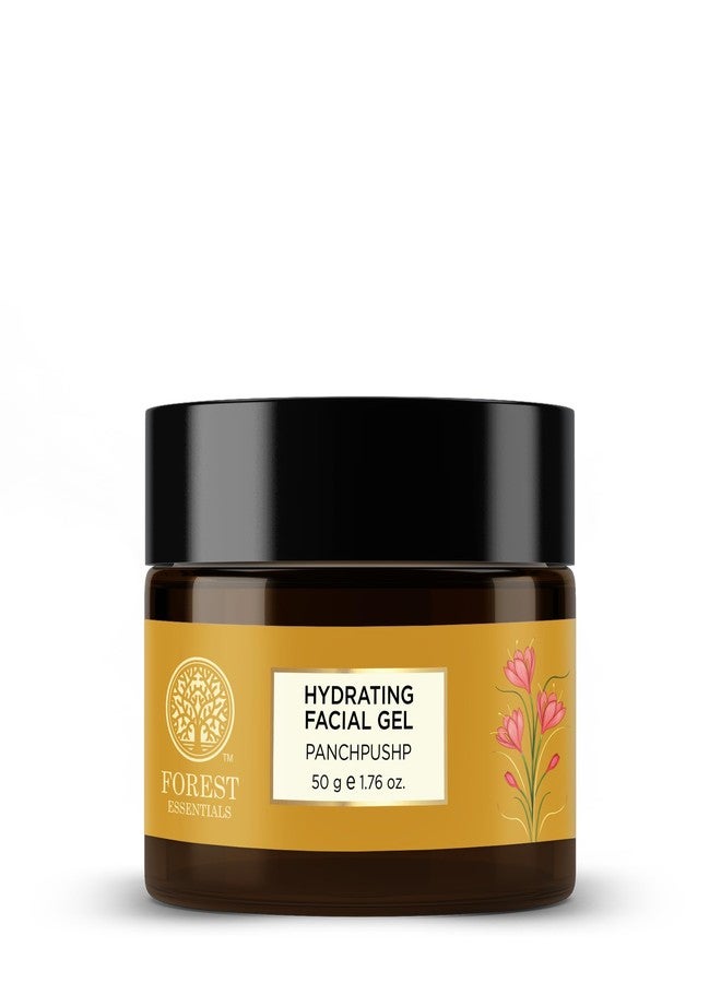 Forest Essentials Panchpushp Hydrating Facial Gel | Ayurvedic Skin Toner & Moisturiser | With 5 Pure Floral Distillates | Natural Panchpushp Gel for Glowing, Hydrated Skin - Image 1