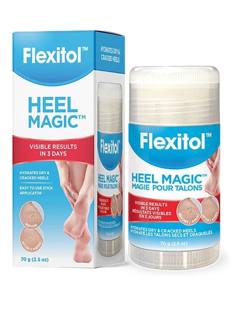 Flexitol Heel Magic For Dry Skin or Rough Heels with Shea Butter  Vitamin E 2.5 Ounce 
