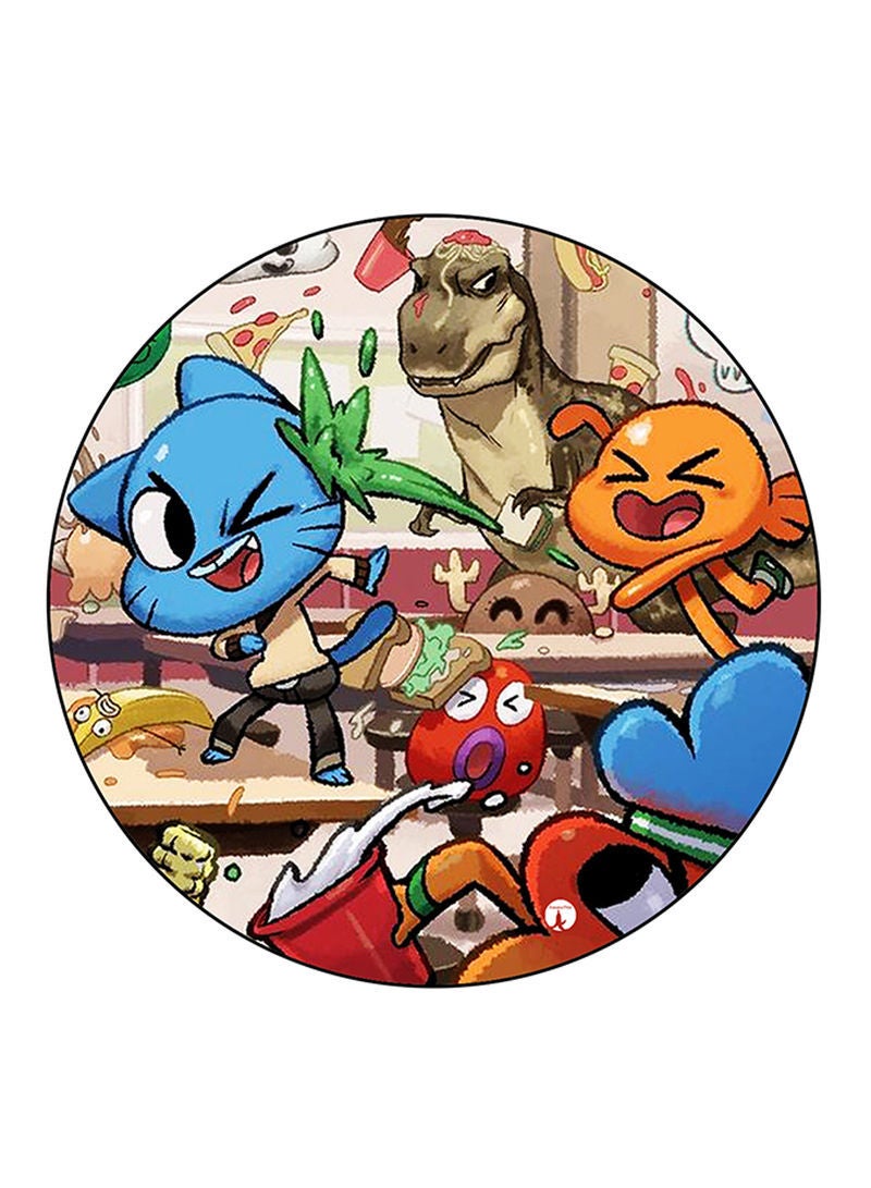 RKN Amazing World Of Gumball Printed Fridge Magnet  Round  Multicolour - Image 2