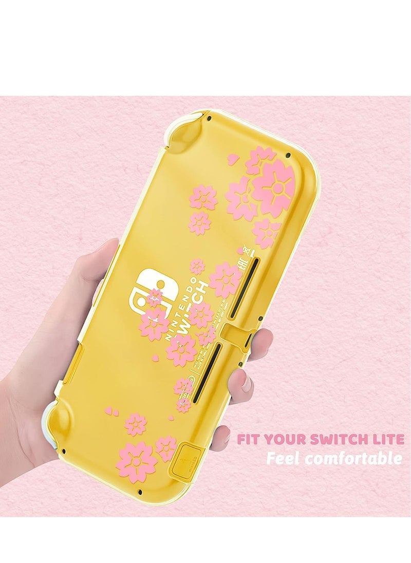 SYOSI - Protective Case for Nintendo Switch Lite 2019 Grip Cover with Shock-Absorption and Anti-Scratch Design, Sakura Flower Pattern - Image 1