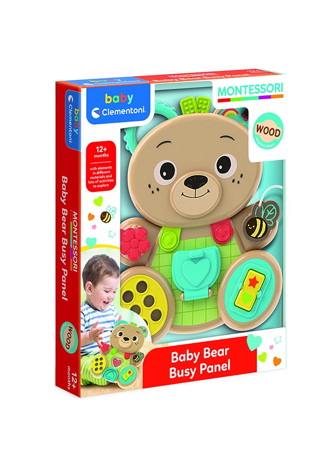 Clementoni Clementoni Montessori Bear Busy Panel  - Image 1