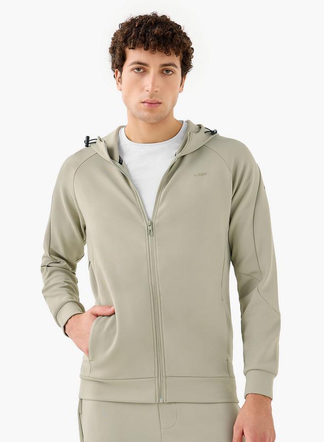 Active Men Zip Through Hoodie - Image 1