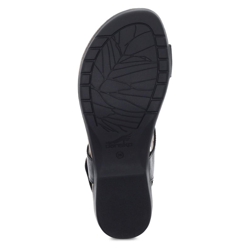 Dansko Reece Sandal for Women - Memory Foam and Cork Footbed for Comfort and Arch Support - Lightweight Rubber Outsole for Long-Lasting Wear Black 9.5-10 M US - Image 3