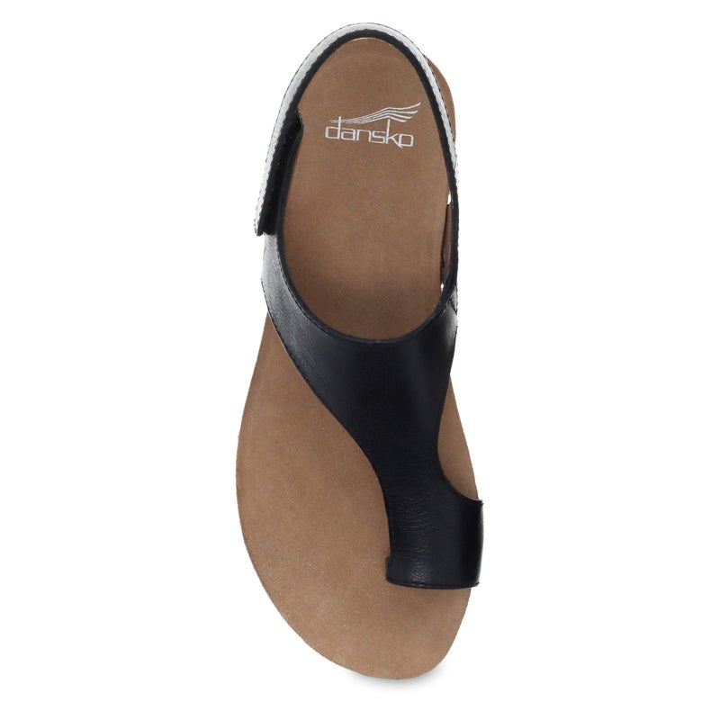 Dansko Reece Sandal for Women - Memory Foam and Cork Footbed for Comfort and Arch Support - Lightweight Rubber Outsole for Long-Lasting Wear Black 9.5-10 M US - Image 2