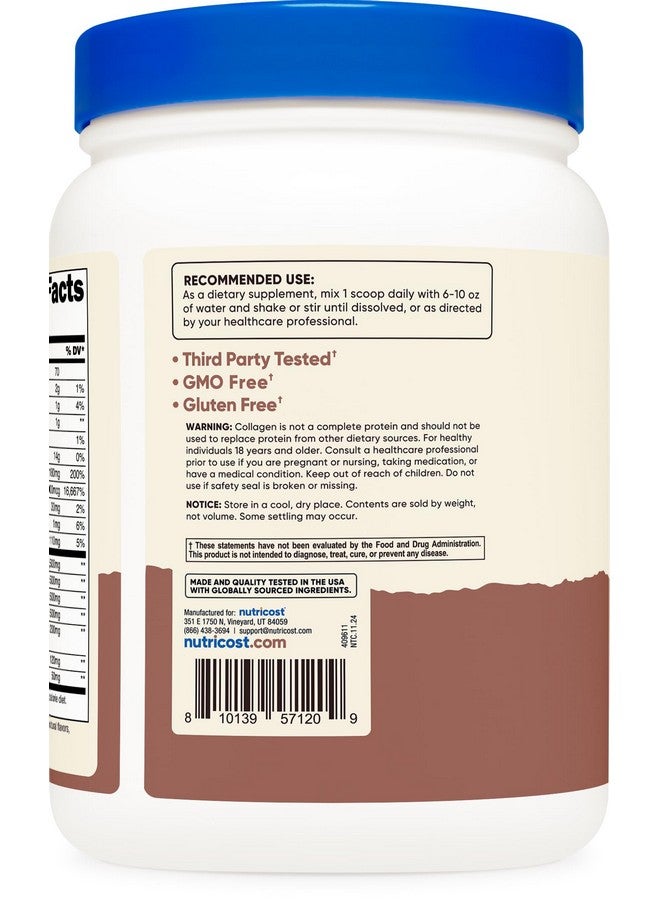 مسحوق الكولاجين والجمال والبروتين متعدد الاستخدامات من Nutricost (بنكهة الشوكولاتة بالحليب) 30 وجبة - مع البيوتين وببتيدات الكولاجين، خالٍ من الكائنات المعدلة وراثيًا، وخالي من الجلوتين - Image 4