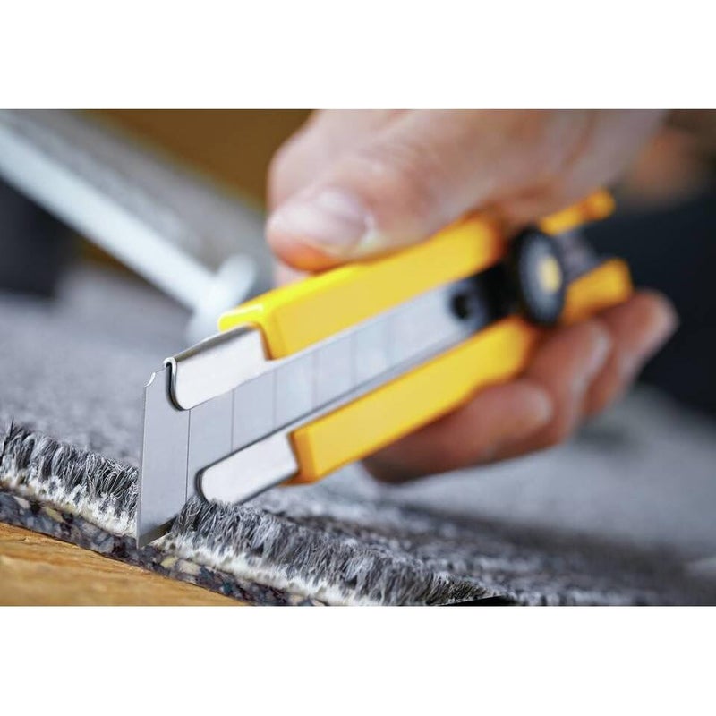 OLFA 25mm Extra Heavy-Duty Utility Knife (H-1) - Multi-Purpose Custom Cutting Depth Utility Knife w/Anti Slip Grip & Snap-Off Blade, Replacement Blades: Any OLFA 25mm Blade - Image 4