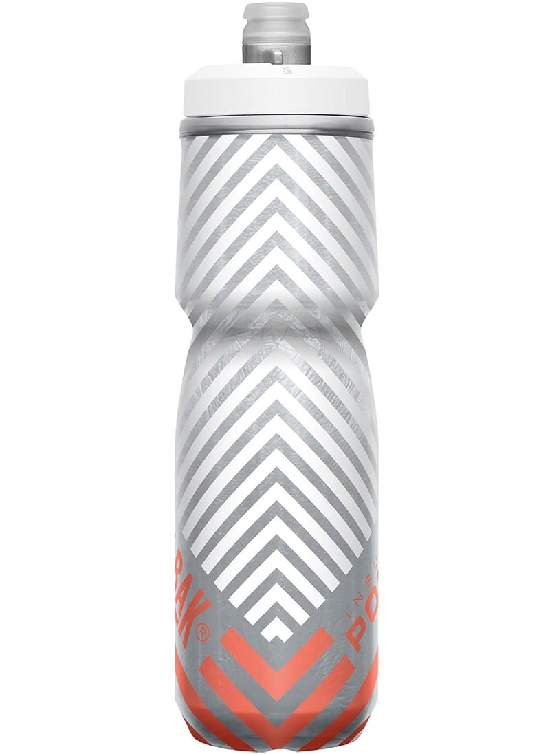 CAMELBAK CamelBak Podium Chill Outdoor 24oz, Coral Stripe  - Image 2