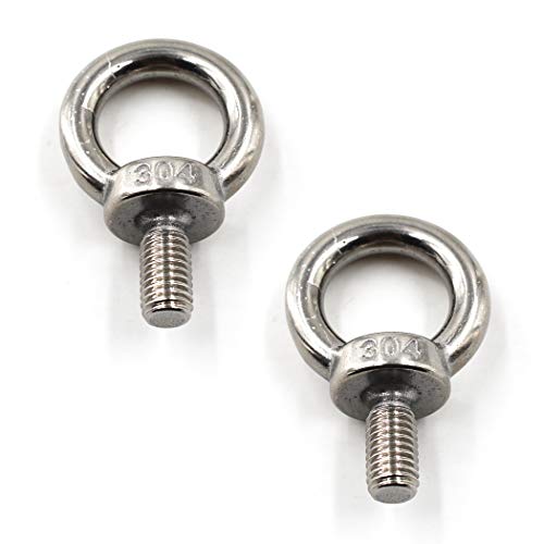 SeeRaphee M16 Ring Shape Lifting Threaded Eye Bolt 304 Stainless Steel for Eye Nut Fastener-2 Pack - Image 1