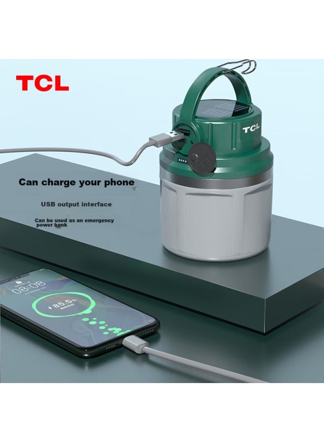TCL Tcl Camping Light, Solar Rechargeable Lamp, Outdoor Tent Site Light, Emergency Power Outage Home Lighting Bulb, Tcy05b  - Image 1