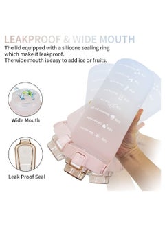 Cool Baby COOLBABY 2l Pink Water Bottle With Straw And Handle  - Image 5