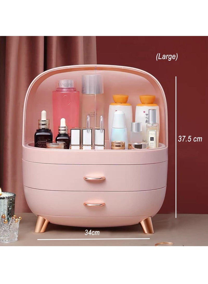 MONOGUE Makeup Cosmetics Organizer Storage Box elegant display rack with drawer Water and dust proof - Image 3