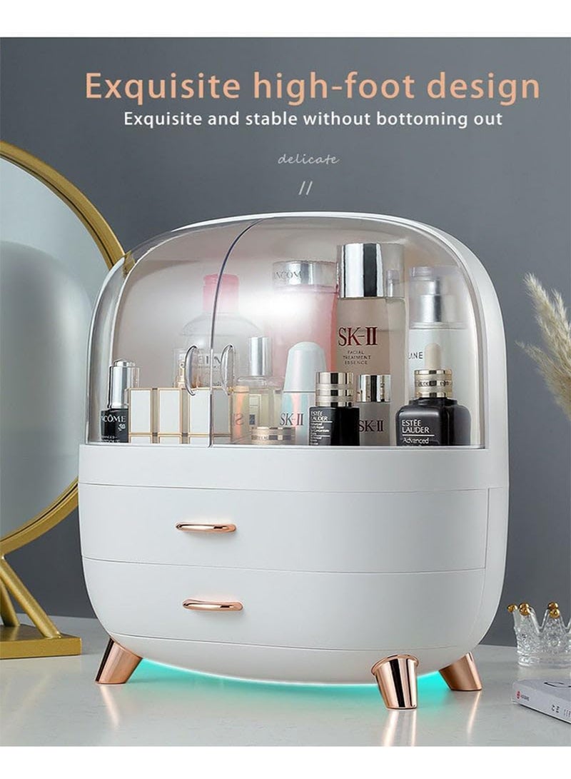 MONOGUE Makeup Cosmetics Organizer Storage Box elegant display rack with drawer Water and dust proof - Image 5
