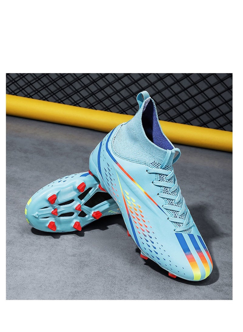 xozgdovg Spike Sneakers TF Training Shoes Football Shoes Non-slip (Spike Bright Moon)34  - Image 1