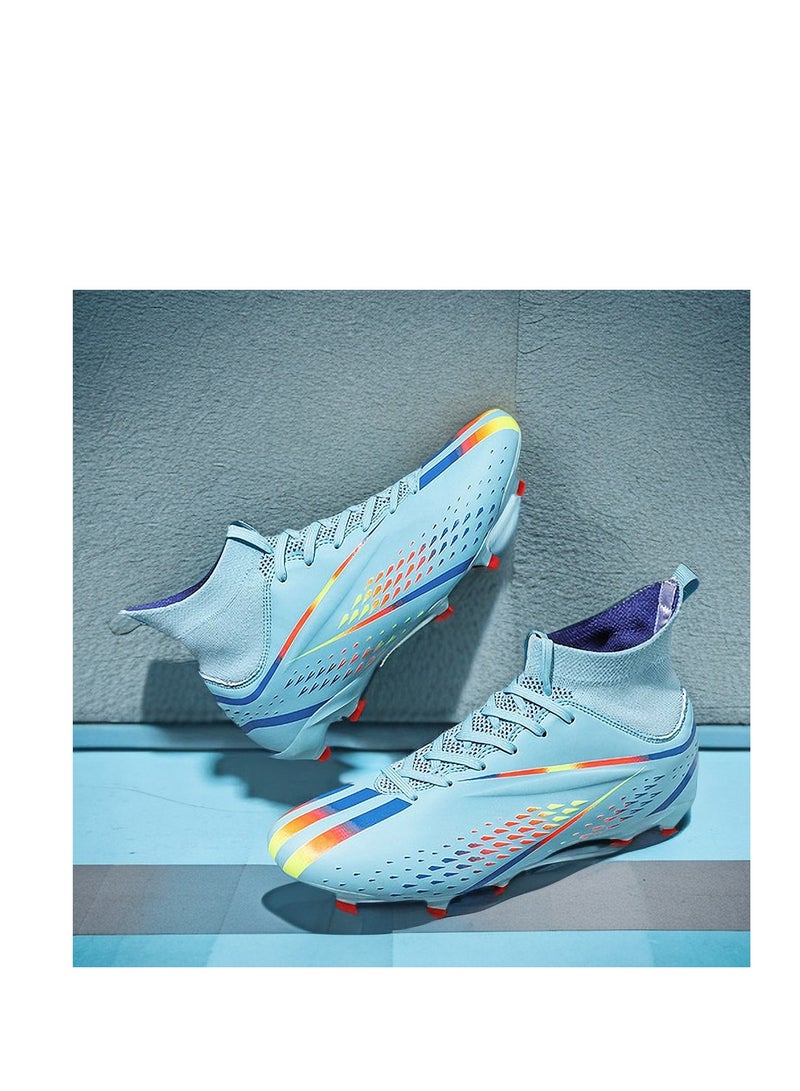 xozgdovg Spike Sneakers TF Training Shoes Football Shoes Non-slip (Spike Bright Moon)34  - Image 2