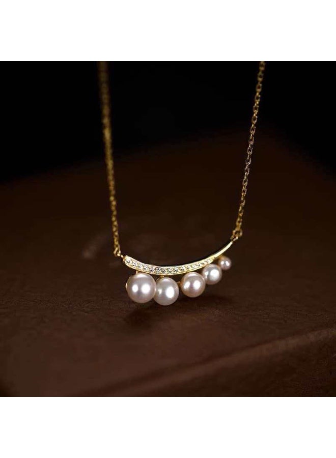 LUSTRE New Moon Lady Pendant Necklace - Image 1