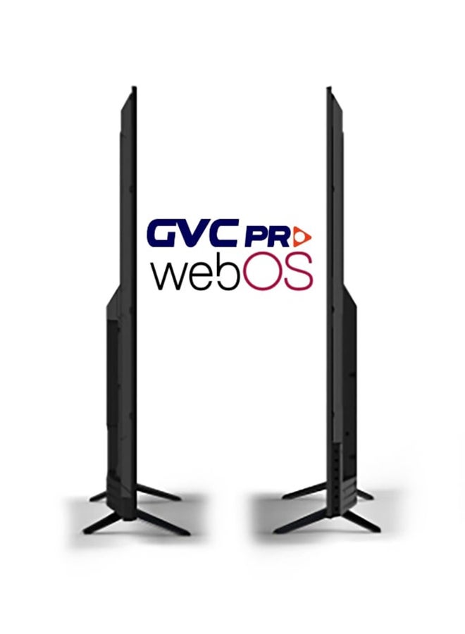 جي في سي برو شاشة ذكية 55 بوصة، نظام WebOs، دقة عالية 4K، مع ريموت جهاز تحكم سحري + حامل حائط مجاني، منافذ HDMI ,USB, Dolby Audio - 55GW6100 أسود 55GW6100 اسود - Image 2