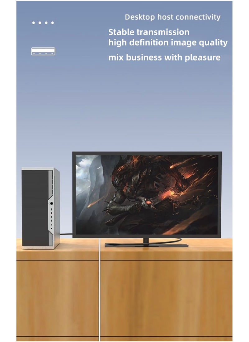 إم برد - كابل HDMI إلى VGA سعة 1.8 متر ، كابل شاشة HDMI أحادي الاتجاه إلى VGA (ذكر إلى ذكر) متوافق مع الكمبيوتر ، سطح المكتب ، الكمبيوتر المحمول ، الكمبيوتر الشخصي ، الشاشة ، جهاز العرض ، - Image 1