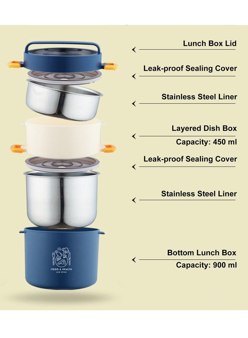 YumLock YumLock Stackable Stainless Steel Lunch Box 1350ml  - Image 2