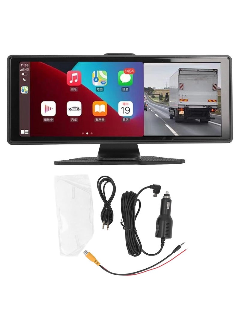 Generic - Wireless 10.26-Inch Car Stereo with Apple CarPlay, AHD 1080p Backup Camera, Voice Control, Touchscreen Display Car Radio, Multimedia Player, Navigation System for All Vehicles - Image 1