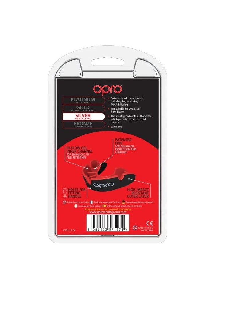OPRO - Self Fit Ufc Silver Red/Black - Image 1