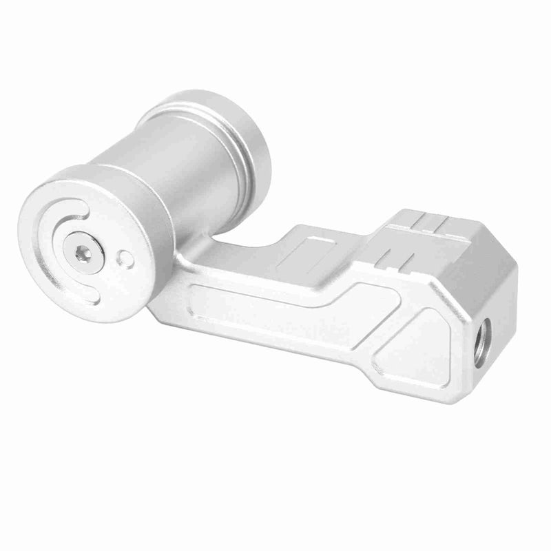 T Handle Gear Shift Knob Aluminum Alloy Aircraft Joystick with Adapters Replacement for Acura Silver - Image 5