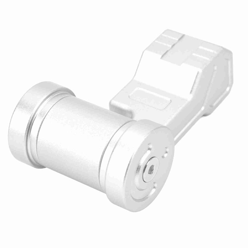 T Handle Gear Shift Knob Aluminum Alloy Aircraft Joystick with Adapters Replacement for Acura Silver - Image 4