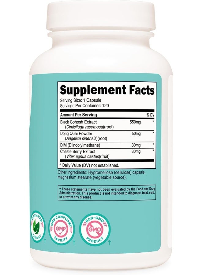 الكوهوش الأسود للنساء 660 ملجم 120 كبسولة - Image 5