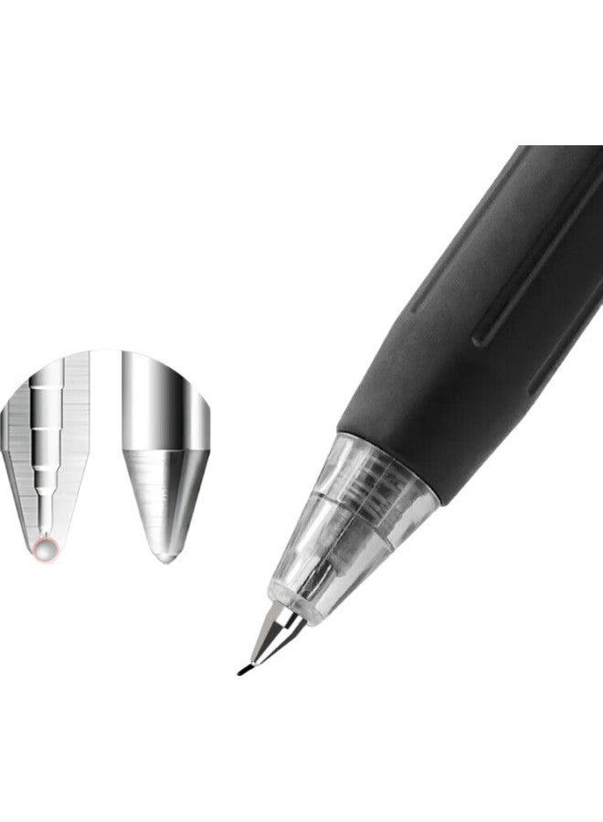 Snowhite Retractable Gel Pen, Black Ink, Student Exam Pen, Quick-Drying Signature Pen, 0.5Mm Bullet Tip, Office Stationery, Black, 12 Pens/Box, G-103 - Image 2
