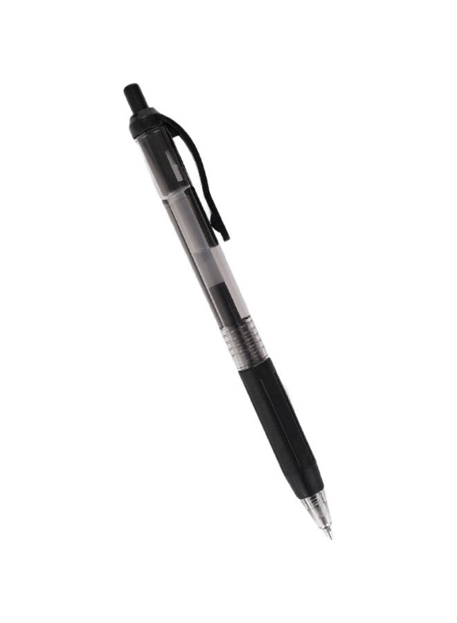 Snowhite Retractable Gel Pen, Black Ink, Student Exam Pen, Quick-Drying Signature Pen, 0.5Mm Bullet Tip, Office Stationery, Black, 12 Pens/Box, G-103 - Image 3