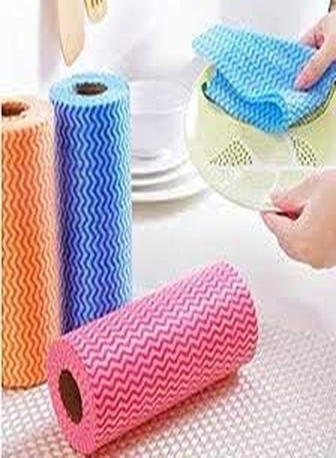 Shopfleet Set of 1 Kitchen Roll - 2 Ply Kitchen Printed Tissue/Towel Paper Roll - Washable and Reusable- 1 Roll (80 Pulls Per Roll) Multicolor - Image 2