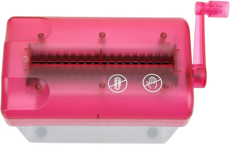 Manual Shredder, Fully Transparent Design Portable Paper Shredder Easily Cut and Shred Mini Shredder Practical and Efficient Paper Document Shredder for Office School - Image 5